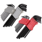 Kuber Industries Hex Key Allen Wrench Set with Ball End|Industrial Grade Allen Wrench Set|Bonus Free Strength Helping T-Handle 26" Piece Set (Black) (Pack Of 5)